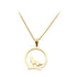 Collier à Pendentif Loup Hurlant (Acier)